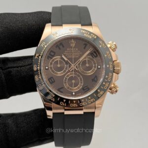 Rolex Daytona Oysterflex 116515 Ceramic Bezel Chocolate Dial Rose Gold