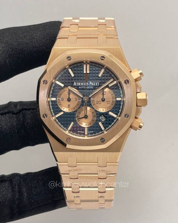 Audemars Piguet Royal Oak Chronograph 26331OR Blue Dial Full Rose Gold