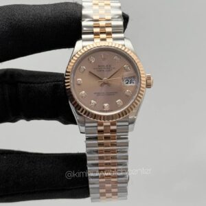 Rolex Datejust Lady Twotone Rose Gold & Steel Diamonds Numerals