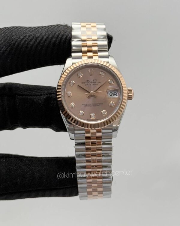 Rolex Datejust Lady Twotone Rose Gold & Steel Diamonds Numerals