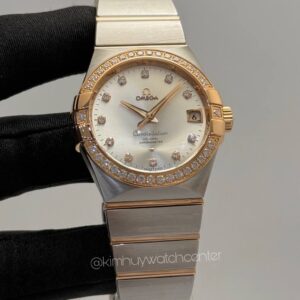 Omega Constellations Men Diamonds Bezel Diamonds Numerals