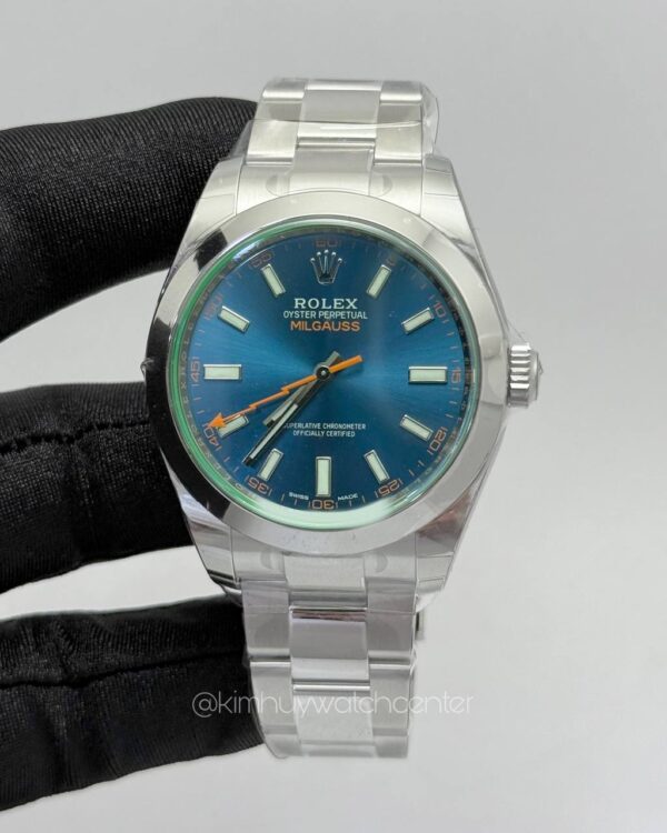 Rolex Milgauss Blue Dial Stainless Steel