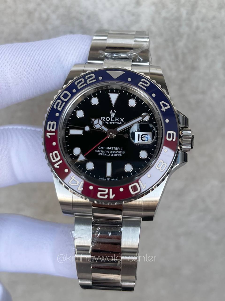 Rolex GMT Master II Pepsi Ceramic Bezel Kimhuy Watches