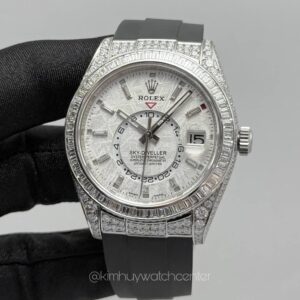 Rolex Sky-Dweller “Meteorite Edition” Full Pave Diamonds