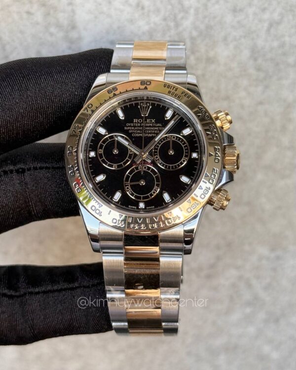 Rolex Daytona 116503 Twotone Black Dial Yellow Gold & Steel
