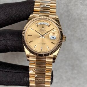 Rolex Daydate (128238) Yellow Bold  Dial Presidential Bracelet