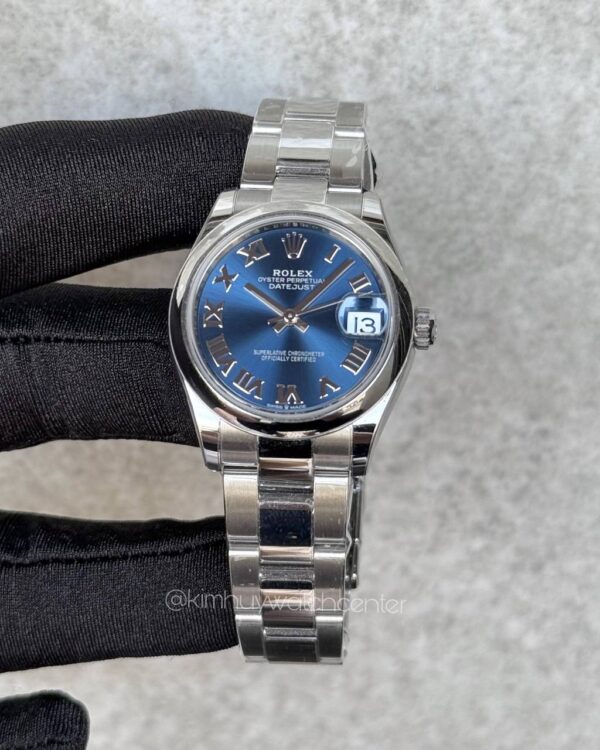 Rolex Datejust Blue Dial Romans Numerals