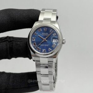 Rolex Datejust Lady Romans Numerals Blue Dial