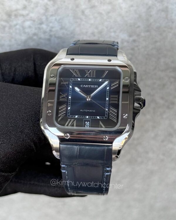 Cartier de Santos Blue Dial Stainless Steel - Image 2