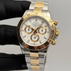 Rolex Daytona 116503 White Dial Twotone  Yellow Gold & Steel