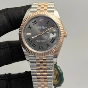 Rolex Datejust Wimbledon Dial Twotone Rose Gold