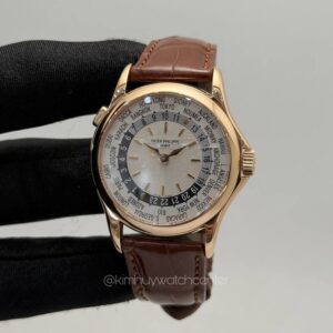 Patek Philippe World Time 5110R Rose Gold Silver Dial