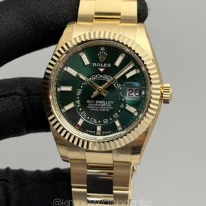 Rolex Sky Dweller (336938) Green Dial Full Yellow Gold
