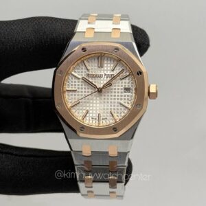 Audemars Piguet Royal Oak 15550SR White Dial Twotone Rose Gold