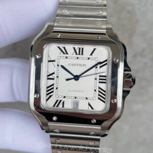 Cartier de Santos (WSSA0018) White Dial Stainless Steel