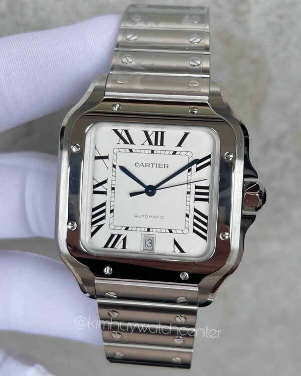 Cartier de Santos (WSSA0018) White Dial Stainless Steel