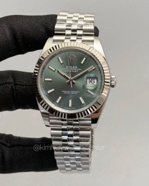 Rolex Datejust II (126334) Olive Green Dial Fluted White Gold Bezel