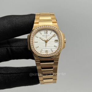 Patek Philippe Nautilus (70101R) White Dial Full Rose Gold Diamonds Bezel