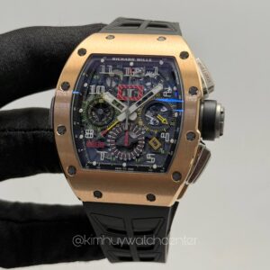 Richard Mille RM11-02 GMT Skeleton Dial Rose Gold & Titanium