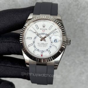 Rolex Sky Dweller (336239) Oysterflex White Dial White Gold