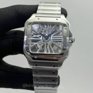 Cartier de Santos (WHSA0015) Skeleton Dial Stainless Steel