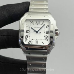 Cartier de Santos (WSSA0018) White Dial Stainless Steel