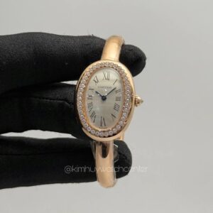Cartier Baignoire Small (WJBA0042) White Dial Diamonda Bezel