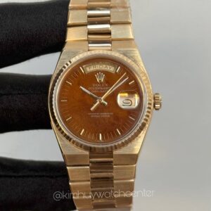 Rolex Oysterquartz Day Date (19018) Burlwood Dial