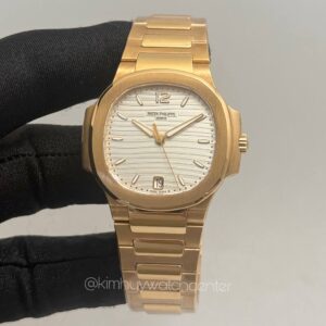 Patek Philippe Nautilus (71181R) White Dial Full Rose Gold