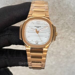 Patek Philippe Nautilus (71181R) White Dial Full Rose Gold