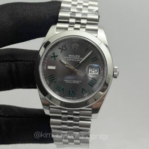 Rolex Datejust (126300) Wimbledon Dial Smooth Bezel