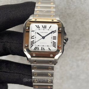 Cartier de Santos (W2SA0016) White Dial Twotone