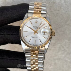 Rolex Datejust (16233) Twotone Silver Dial Jubilee Bracelet